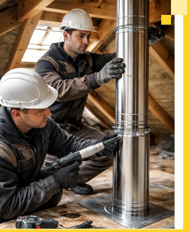 Монтаж дымоходов для каминов в Абакане с гарантией качества
