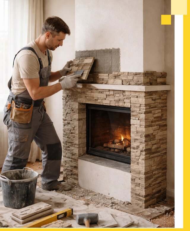 Изготовление и монтаж каминов для дома под ключ в Абакане