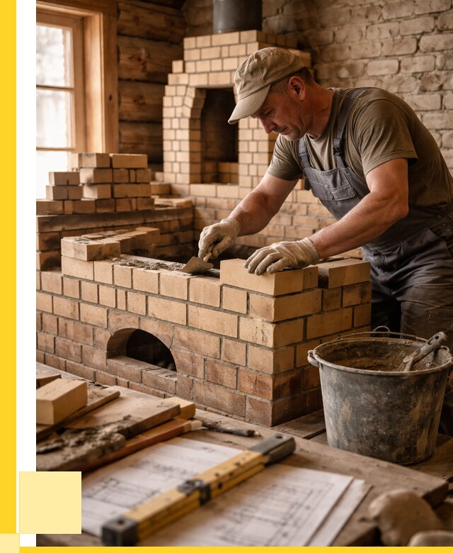 Кладка печей из кирпича в Абакане цены от 30645 р. - ЭриданБкн