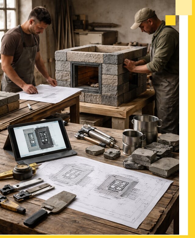 Разработка проектов печей с согласованием и монтажом в Абакане