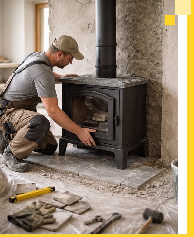 Профессиональный монтаж печей и каминов в Абакане под ключ