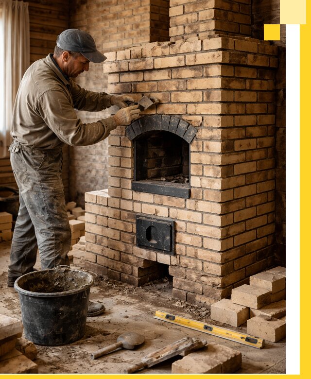 Кирпичные печи под ключ в Абакане: проектирование и кладка