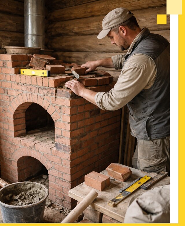 Изготовление и установка русских печей в Абакане под ключ