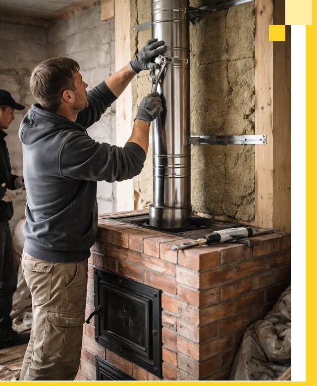Изготовление и монтаж печей и дымоходов под ключ в Абакане
