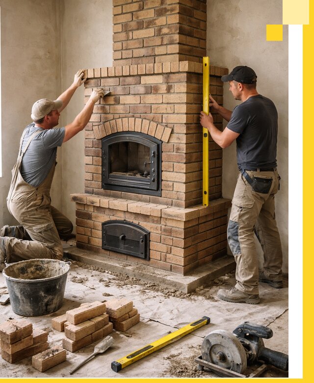 Продажа и установка печей и каминов для дома под ключ в Абакане