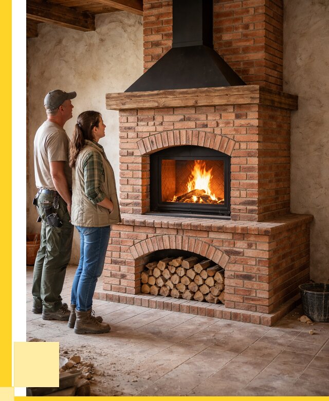 Печи камины из кирпича в Абакане от 122580 р. | ЭриданБкн