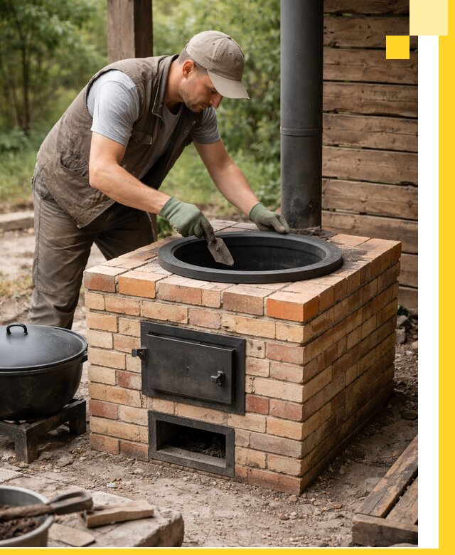 Изготовление и установка печей для казана в Абакане под ключ