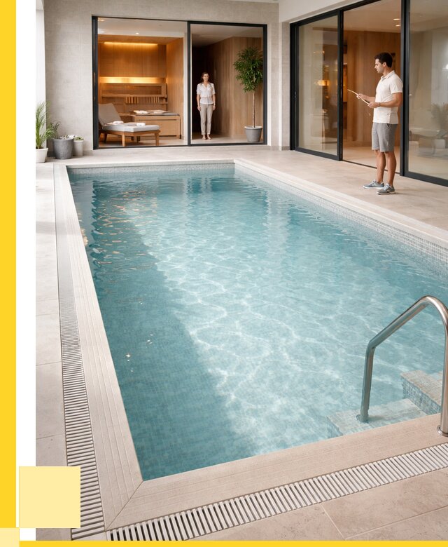 Отделка бассейна пленкой ПВХ в Абакане от 3575 р. - ЭриданБкн