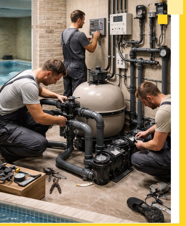 Комплексное оборудование для бассейнов под ключ в Абакане