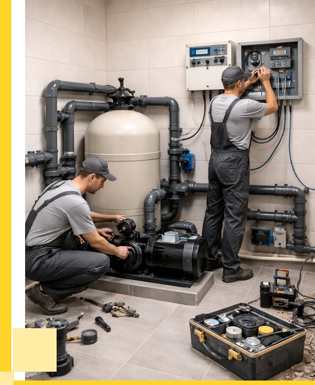 Монтаж оборудования для бассейнов в Абакане от 40860 р. | ЭриданБкн