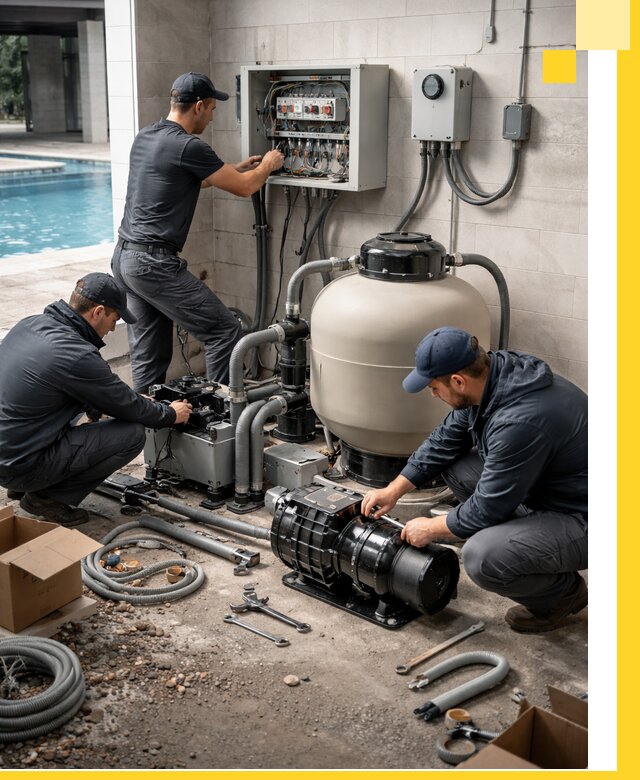 Профессиональный монтаж оборудования для бассейнов в Абакане