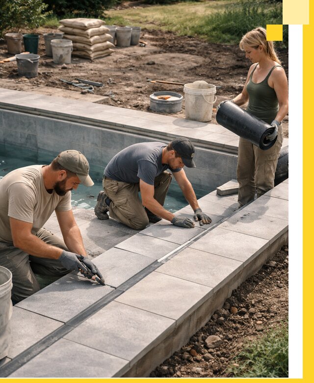 Строительство и монтаж уличных бассейнов под ключ в Абакане