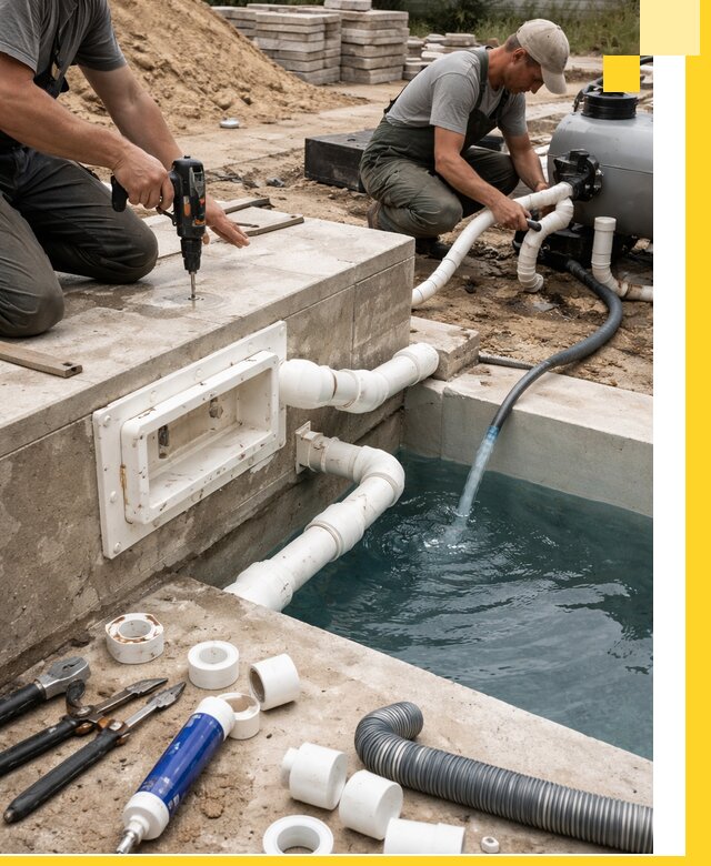 Строительство скиммерных бассейнов под ключ в Абакане