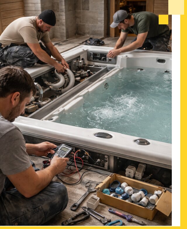 Гидромассажные бассейны под ключ в Абакане, дизайн и монтаж