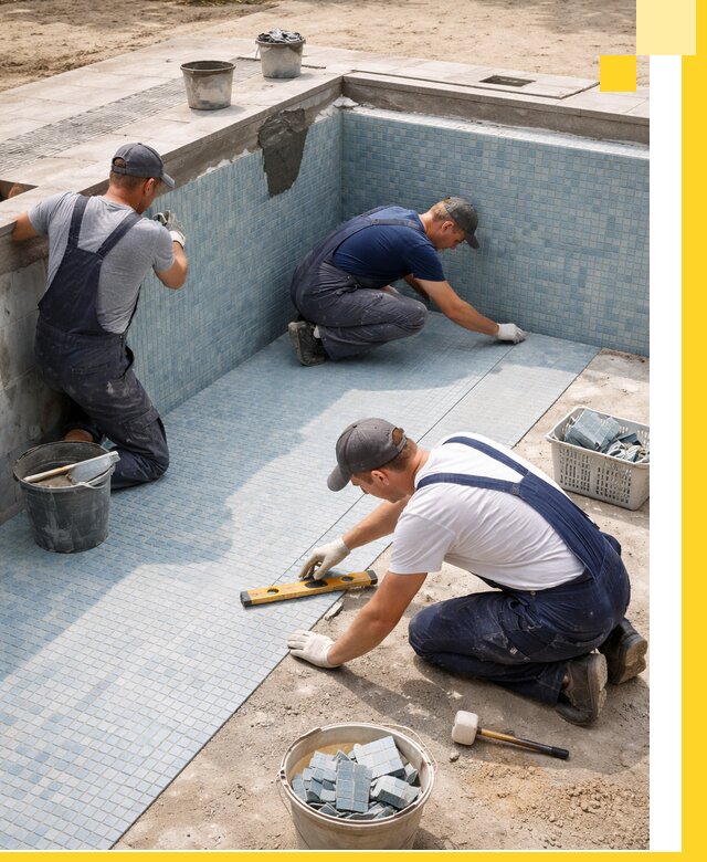 Укладка и установка плитки для бассейнов под ключ в Абакане