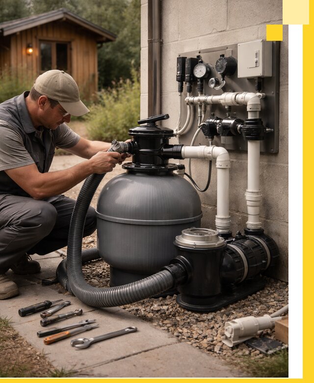 Продажа и монтаж фильтров и насосов для бассейнов в Абакане