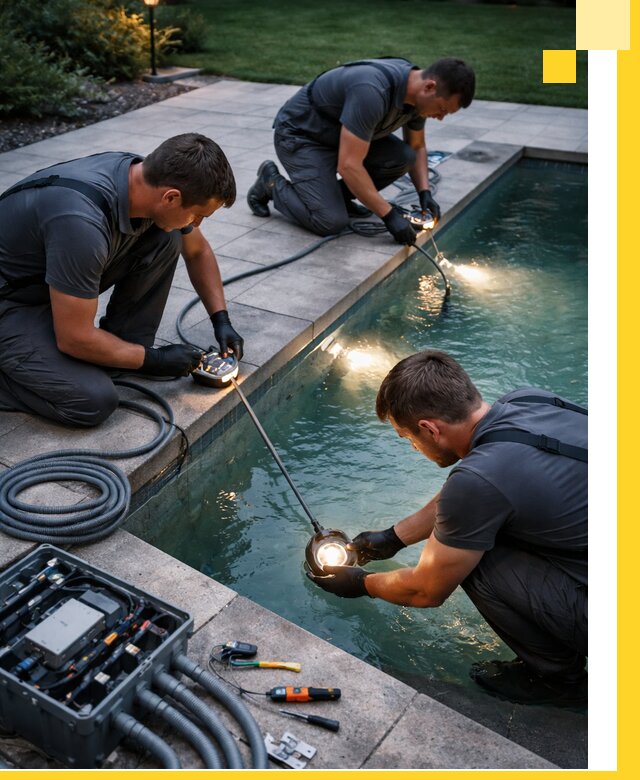 Профессиональное освещение бассейнов в Абакане: дизайн и монтаж