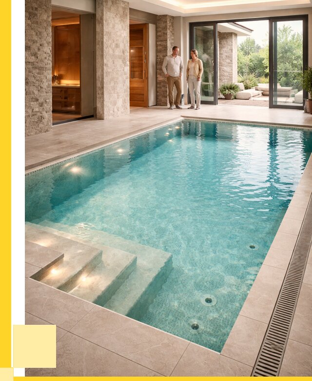 Бассейн во дворе в Абакане: проект, отделка от 1225800 р. | ЭриданБкн