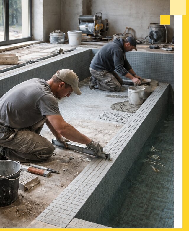 Строительство бассейна в частном доме в Абакане под ключ