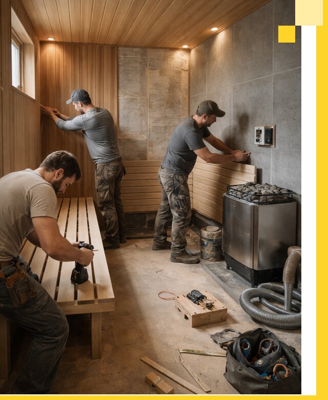 Сауны под ключ в Абакане, проектирование, строительство, отделка