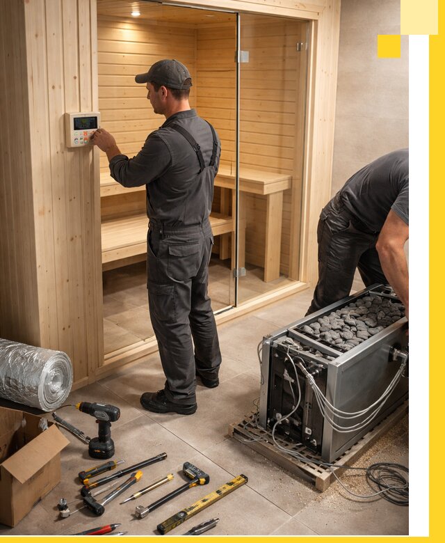 Поставка, установка и монтаж электрических саун в Абакане