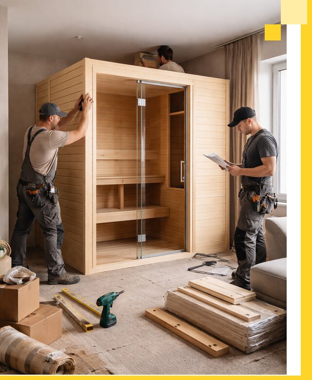 Установка и благоустройство саун в квартире в Абакане