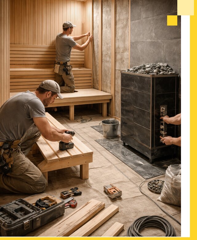 Дизайн и строительство интерьерных саун под ключ в Абакане