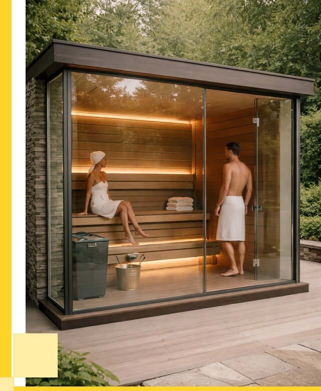 Сауна стеклянная и двери для сауны в Абакане от 255375 р. | ЭриданБкн