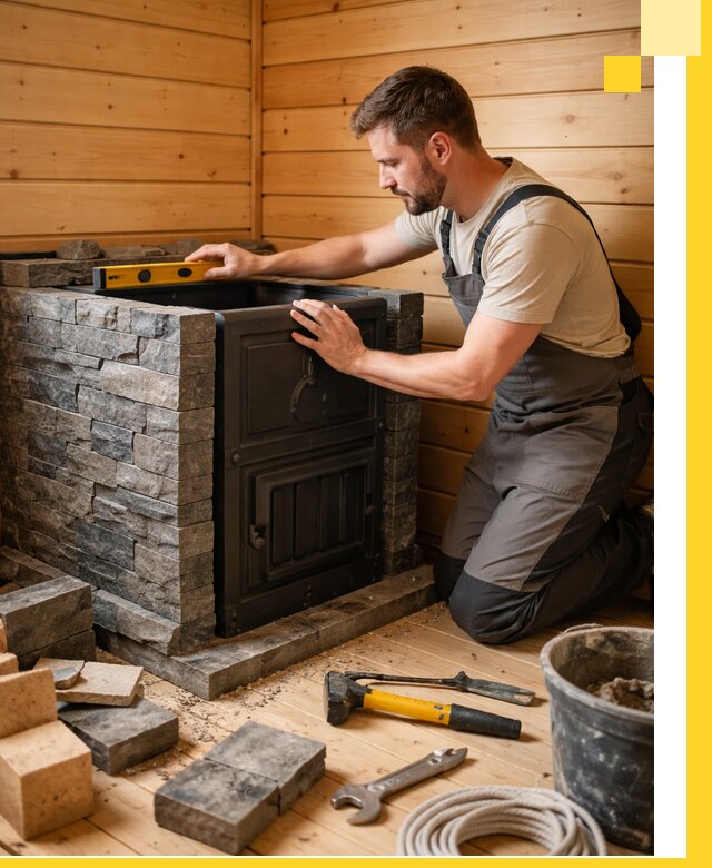 Производство и установка печей для саун под ключ в Абакане