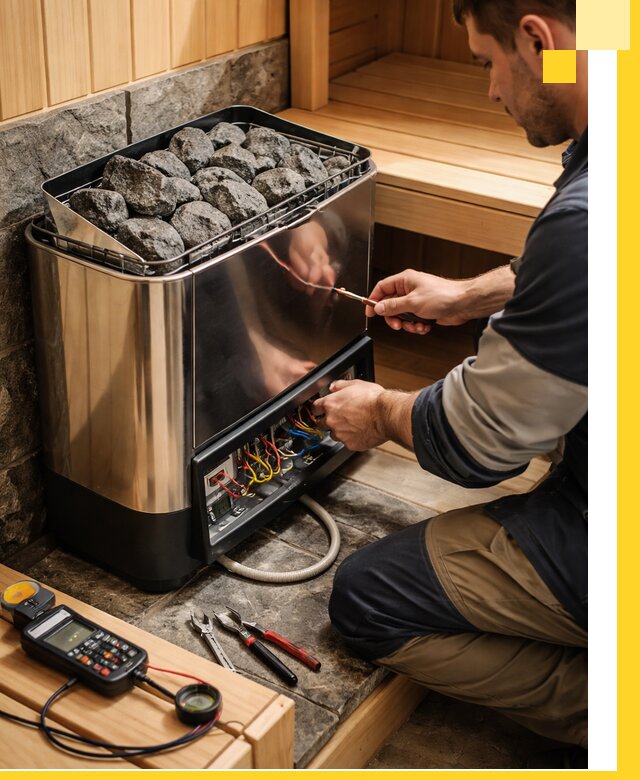 Продажа и установка электрокаменок для саун в Абакане