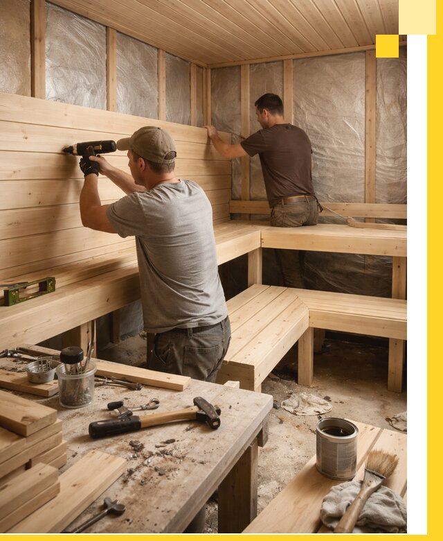 Профессиональная отделка бань и саун под ключ в Абакане