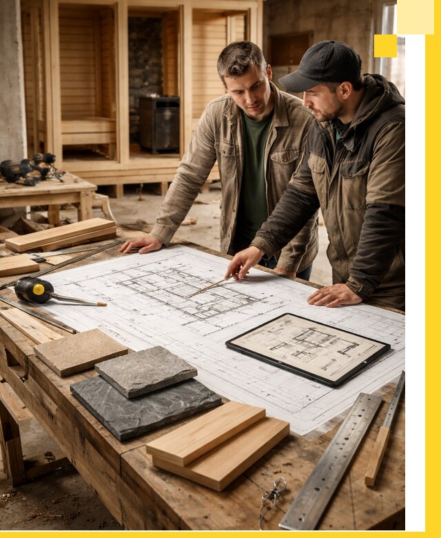 Проекты бань под ключ и планы строительства в Абакане