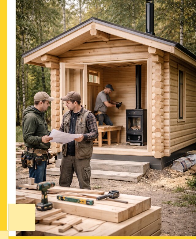 Монтаж бань под ключ в Абакане — от 204300 р. | ЭриданБкн