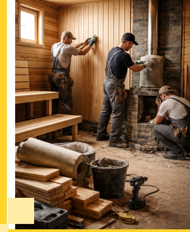 Ремонт бань под ключ в Абакане от 45968 р. | ЭриданБкн