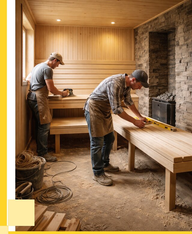 Отделка бани в Абакане: внутренняя отделка от 3065 р. | ЭриданБкн