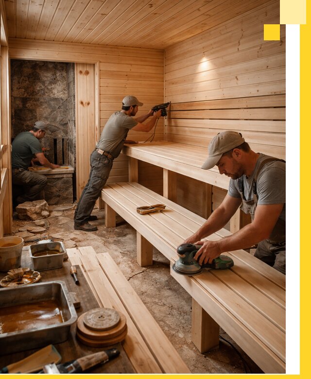 Профессиональная отделка бань в Абакане под ключ, с гарантией