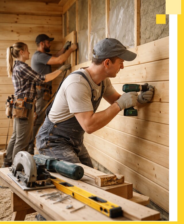 Обшивка бань под ключ в Абакане: отделка стен и потолков