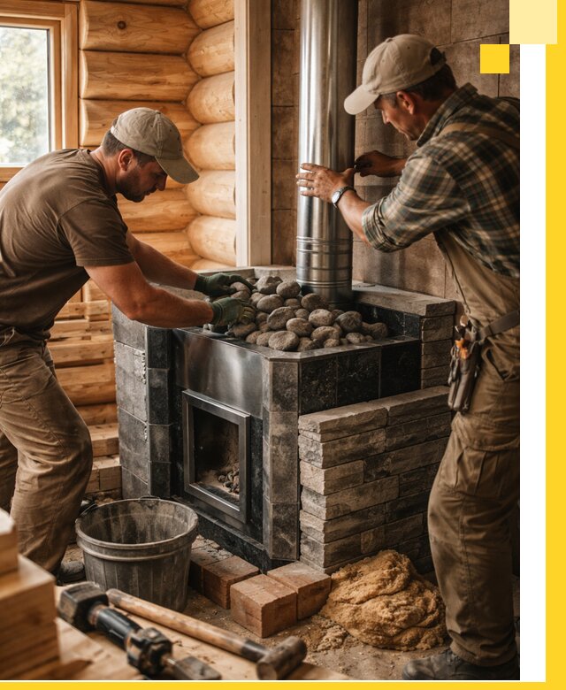 Строительство и отделка русских бань под ключ в Абакане