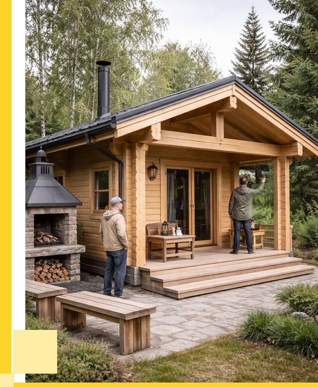 Деревянные бани под ключ в Абакане от 459675 р. | ЭриданБкн