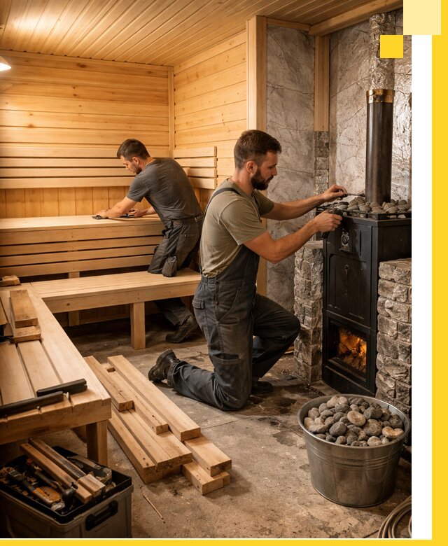 Дизайн и строительство интерьеров бань под ключ в Абакане