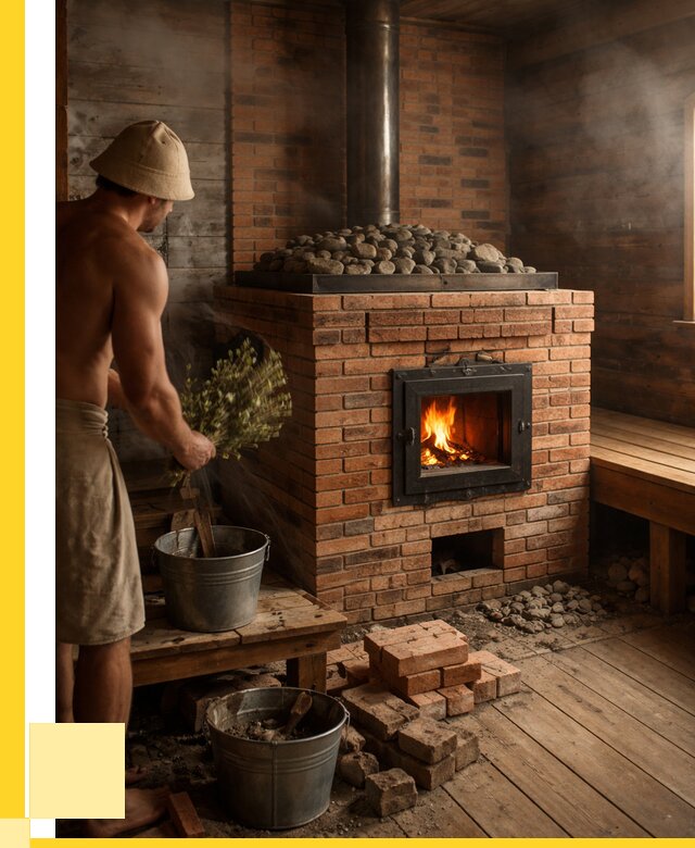 Кирпичные банные печи в Абакане от 91935 р. | ЭриданБкн