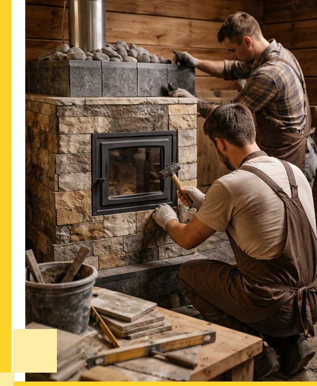 Облицовка банной печи в Абакане от 15323 р. | ЭриданБкн