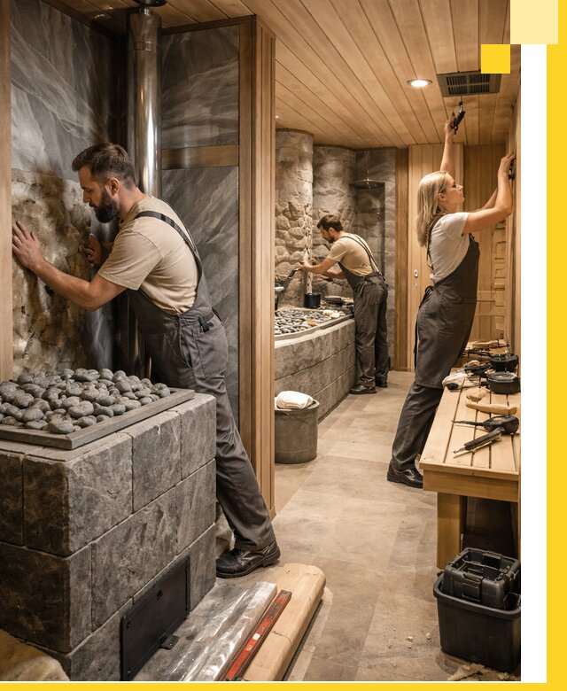 Строительство бань и SPA процедур в Абакане под ключ и отделкой