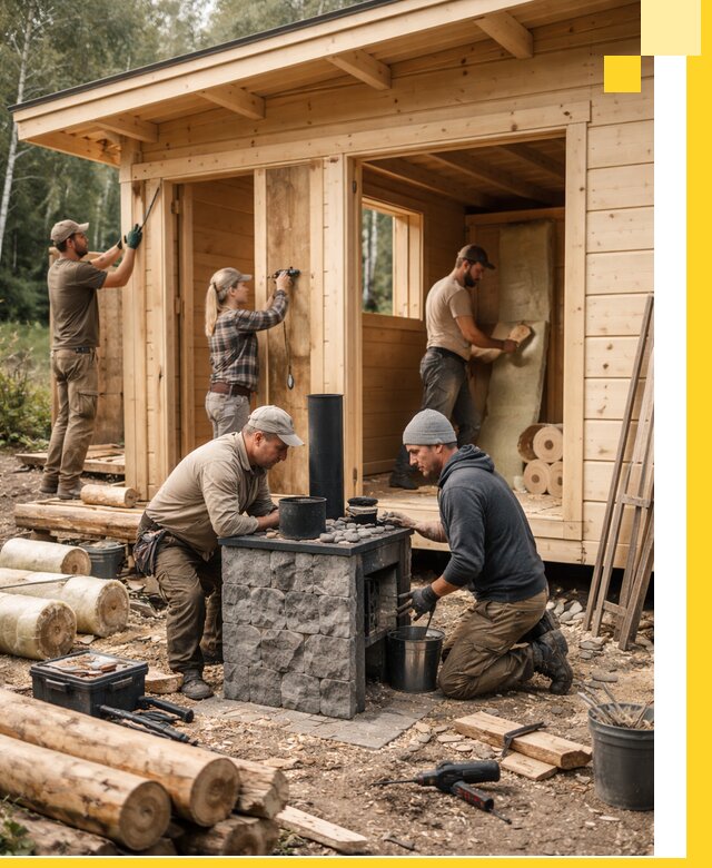 Купить баню под ключ в Абакане строительство монтаж отделка