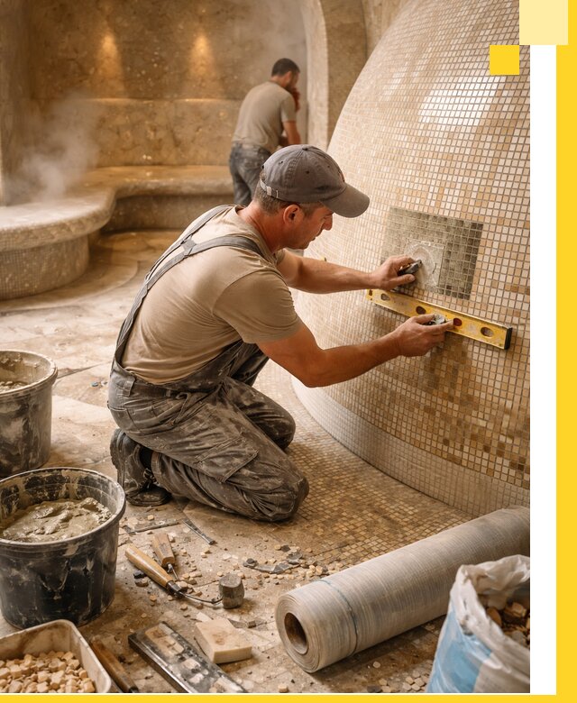 Хамам под ключ в Абакане: проектирование, строительство, отделка