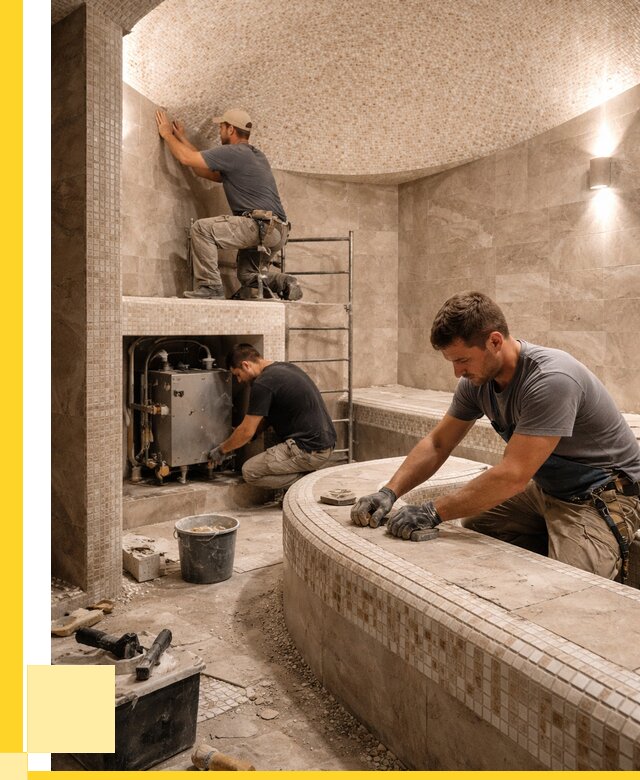 Монтаж хамамов под ключ в Абакане от 255375 р. ЭриданБкн