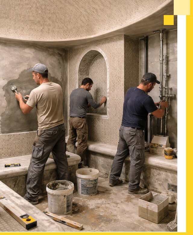 Профессиональный монтаж хамамов под ключ в Абакане с гарантией