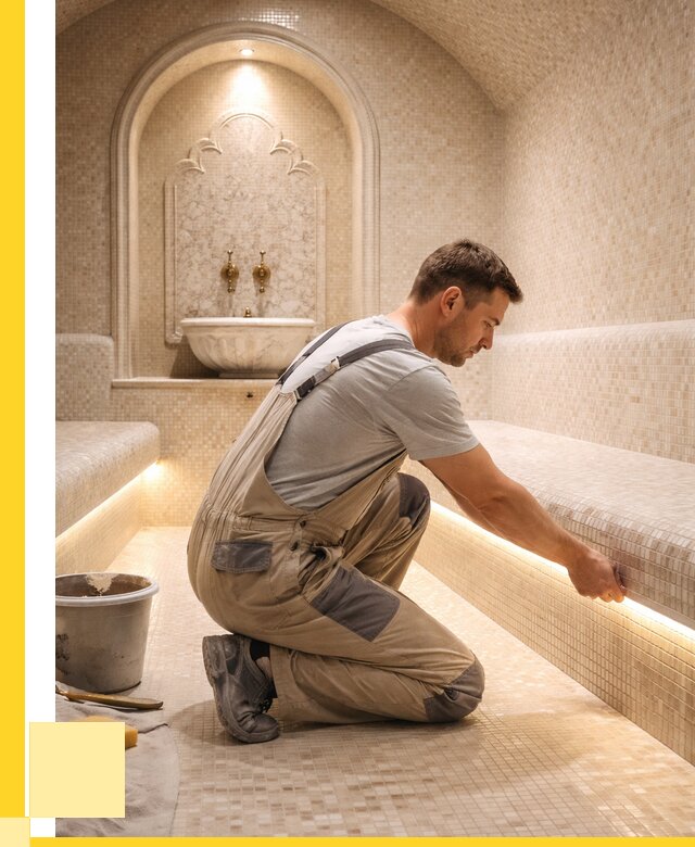 Отделка хамамов под ключ в Абакане от 5618 р. | ЭриданБкн