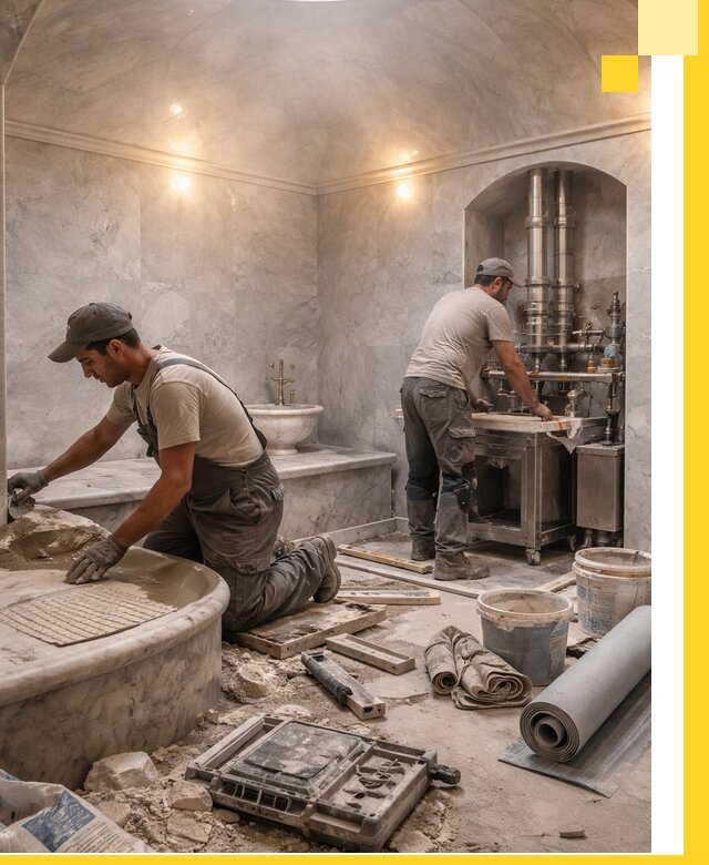 Строительство турецких бань хаммам под ключ в Абакане