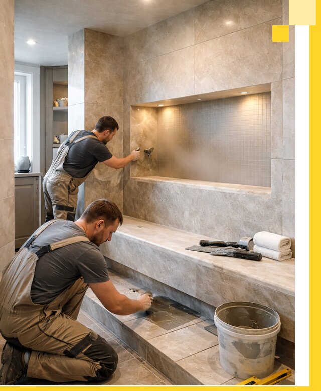 Профессиональное строительство хамама в квартире в Абакане